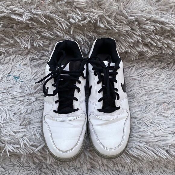 Nike  Ebernon Low White Cement 2019 - CK0034-100 Men’s Size 8.5 Pre Owned - Picture 4 of 16